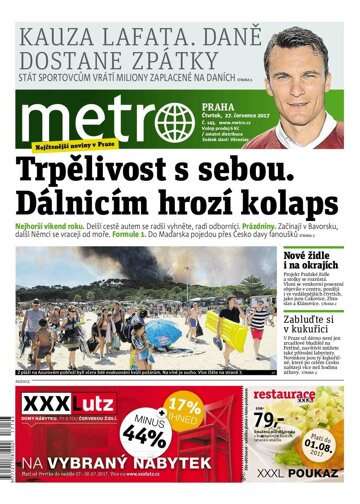 Obálka e-magazínu deník METRO 27.7.2017