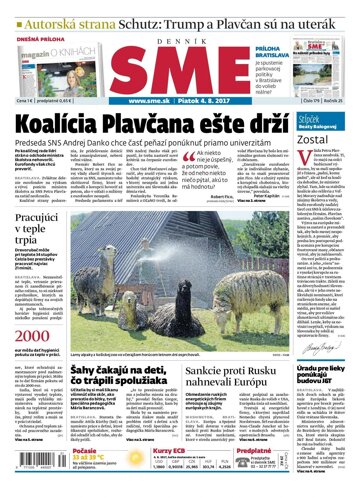 Obálka e-magazínu SME 4.8.2017