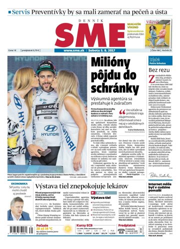 Obálka e-magazínu SME 5.8.2017