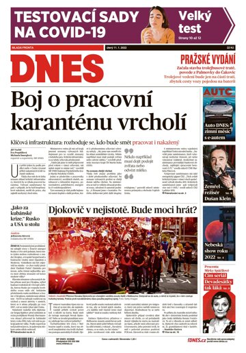 Obálka e-magazínu MF Dnes 11.1.2022