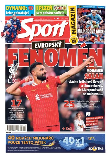 Obálka e-magazínu Sport 28.2.2025