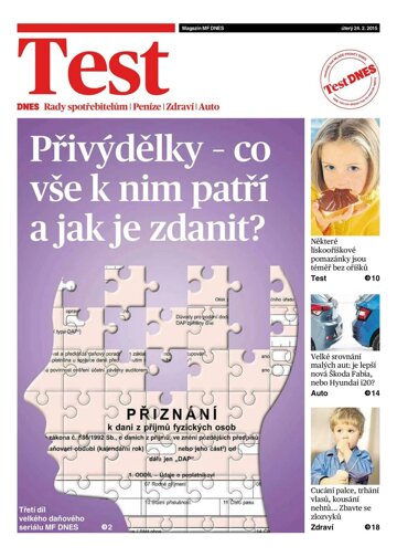 Obálka e-magazínu TEST DNES - 24.2.2015