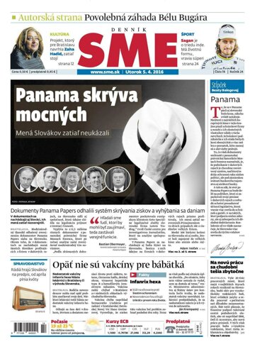 Obálka e-magazínu SME 5.4.2016