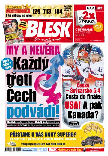 Obálka e-magazínu Blesk 18.5.2016