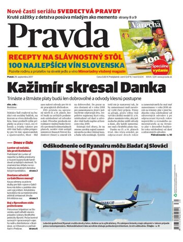 Obálka e-magazínu Pravda 29.9.2017