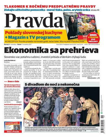 Obálka e-magazínu Pravda 16. 11. 2017