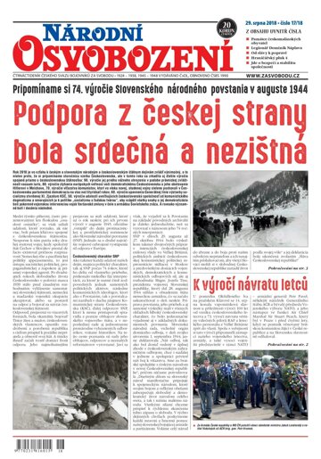 Obálka e-magazínu Národní Osvobození 17-18/2018