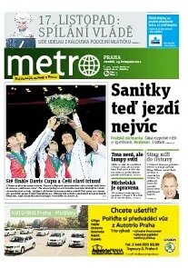 Obálka e-magazínu deník METRO 19.11.2012