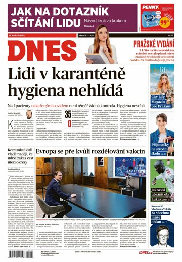 Obálka e-magazínu MF Dnes 26.3.2021