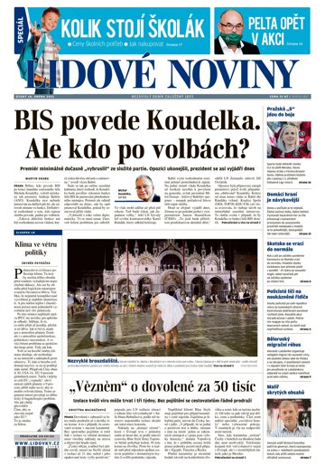 Obálka e-magazínu Lidové noviny 10.8.2021