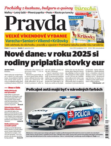 Obálka e-magazínu Pravda 27. 9. 2024