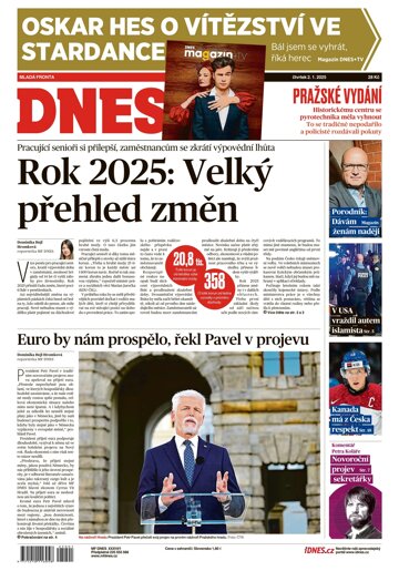 Obálka e-magazínu MF Dnes 2.1.2025