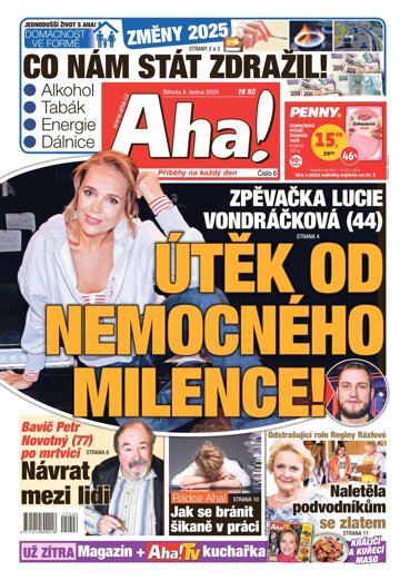 Obálka e-magazínu AHA! 8.1.2025