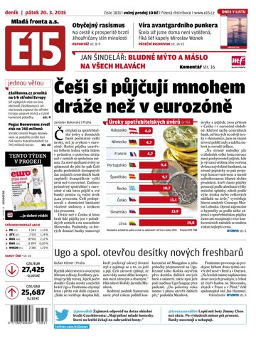 Obálka e-magazínu E15 20.3.2015