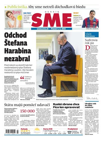 Obálka e-magazínu SME 5.6.2015