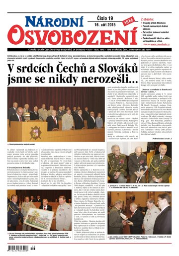 Obálka e-magazínu Národní Osvobození 19/2015