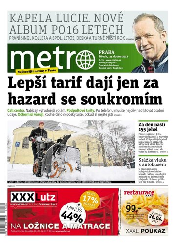 Obálka e-magazínu deník METRO 19.4.2017