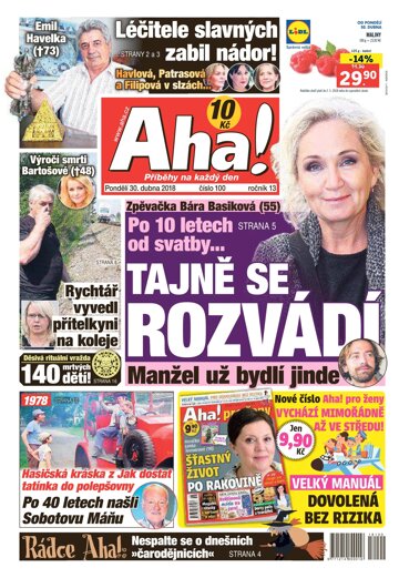 Obálka e-magazínu AHA! 30.4.2018