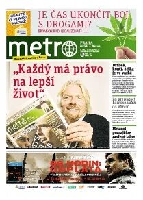 Obálka e-magazínu deník METRO 4.10.2012