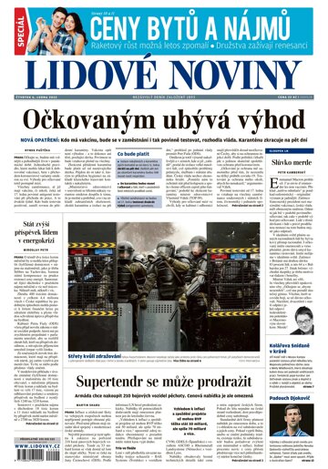 Obálka e-magazínu Lidové noviny 6.1.2022