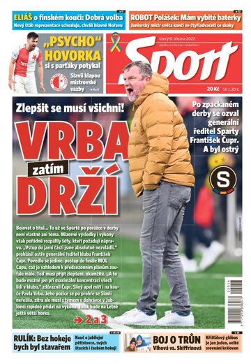 Obálka e-magazínu Sport 8.3.2022