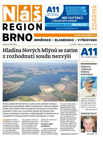 Obálka e-magazínu Náš Region - Brno 45/2024