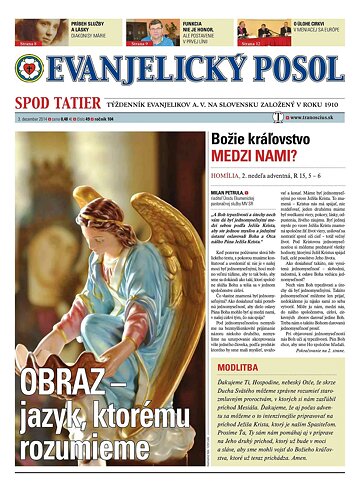 Obálka e-magazínu Evanjelický posol spod Tatier 49/2014