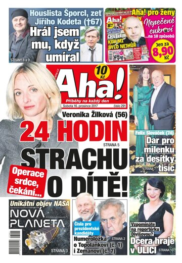 Obálka e-magazínu AHA! 16.12.2017