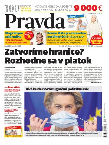 Obálka e-magazínu Pravda 24. 9. 2020