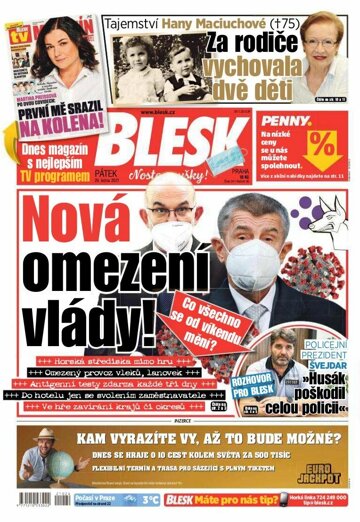 Obálka e-magazínu Blesk 29.1.2021