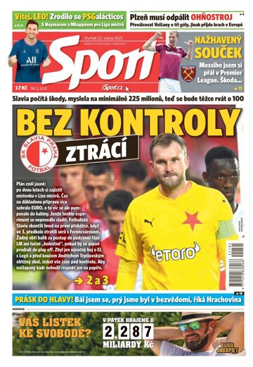 Obálka e-magazínu Sport 12.8.2021