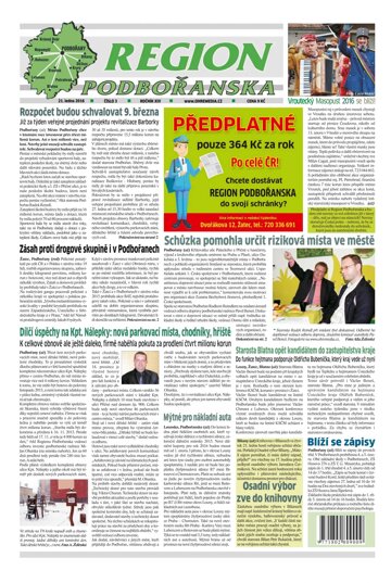 Obálka e-magazínu Region Podbořanska 3/2016