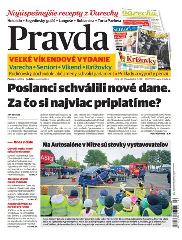 Obálka e-magazínu Pravda 4. 10. 2024