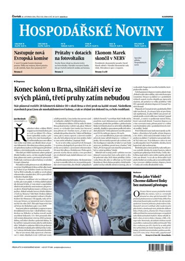 Obálka e-magazínu Hospodářské noviny 232 - 28.11.2024