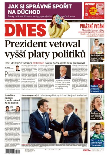 Obálka e-magazínu MF Dnes 18.2.2025