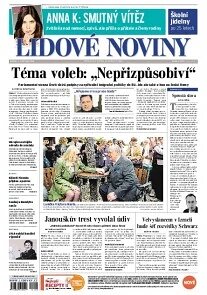 Obálka e-magazínu Lidové noviny 2.5.2014