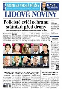 Obálka e-magazínu Lidové noviny 18.9.2014