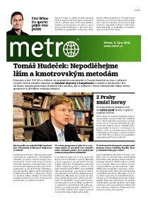 Obálka e-magazínu deník METRO speciál Praha - 8.10.2014