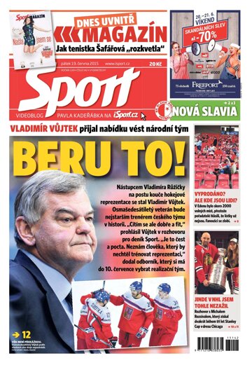 Obálka e-magazínu Sport 19.6.2015