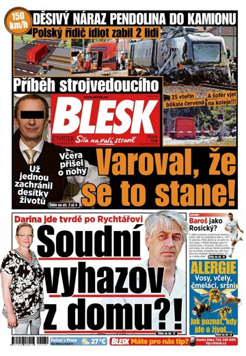 Obálka e-magazínu Blesk 23.7.2015