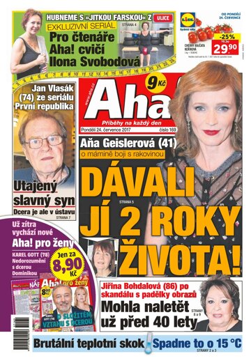 Obálka e-magazínu AHA! 24.7.2017