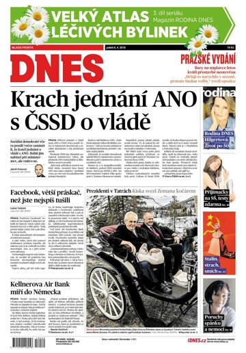 Obálka e-magazínu MF Dnes 6.4.2018