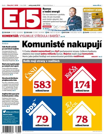 Obálka e-magazínu E15 24.7.2018