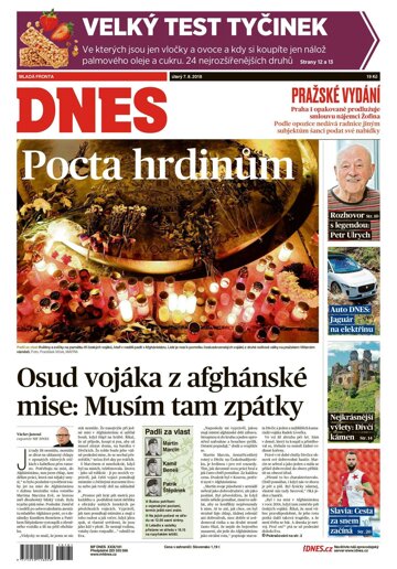 Obálka e-magazínu MF Dnes 7.8.2018