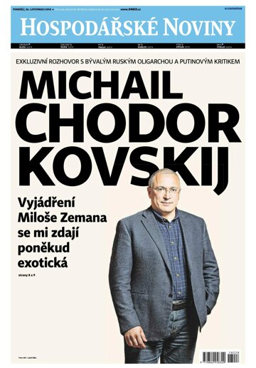 Obálka e-magazínu Hospodářské noviny 228 - 26.11.2018