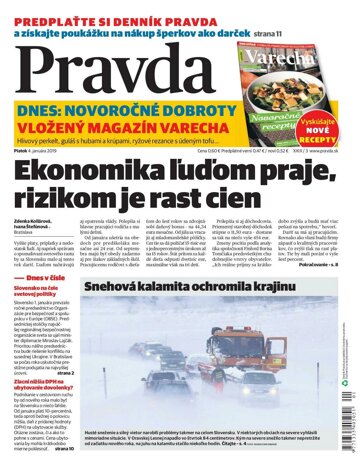 Obálka e-magazínu Pravda 4. 1. 2019