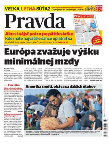 Obálka e-magazínu Pravda 6. 8. 2019