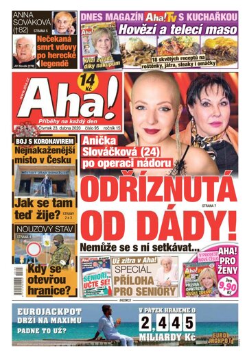 Obálka e-magazínu AHA! 23.4.2020