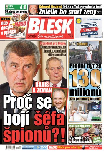 Obálka e-magazínu Blesk 23.8.2021