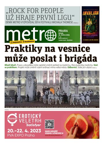 Obálka e-magazínu deník METRO 19.4.2023